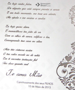 Placa de Homenagem - Homenagem Brasil