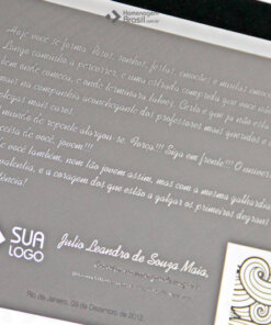 Placa de Homenagem - Homenagem Brasil
