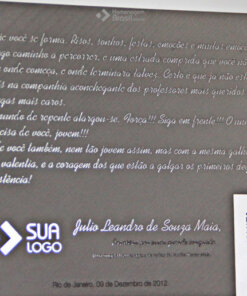 Placa de Homenagem - Homenagem Brasil