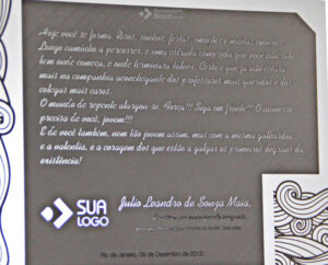 Placa de Homenagem - Homenagem Brasil