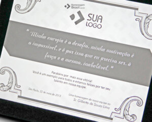 Placa de Homenagem - Homenagem Brasil