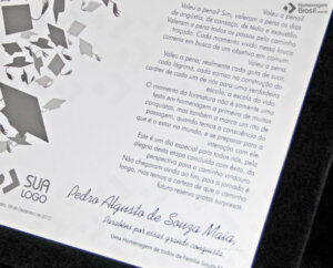 Placa de Homenagem - Homenagem Brasil