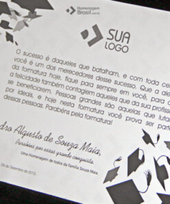 Placa de Homenagem - Homenagem Brasil