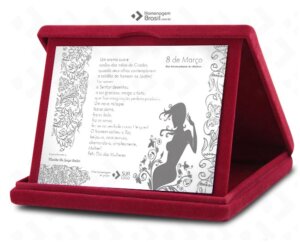 Placa Com Estojo LUXO – Mulheres