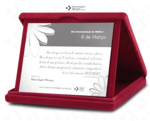 Placa Com Estojo LUXO – Mulheres