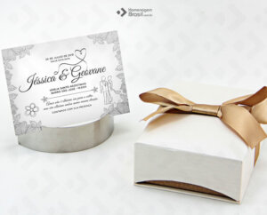 Convite Especial p/ PADRINHOS - Ouro PL104