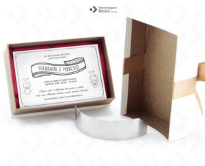 Convite Especial p/ PADRINHOS - Ouro PL109