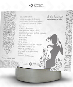 Placa Com Base Expositora – Mulheres