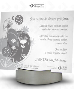 Placa Com Base Expositora – Mulheres