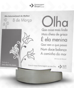 Placa Com Base Expositora - Mulheres