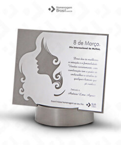 Placa Com Base Expositora - Mulheres