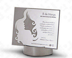 Placa Com Base Expositora - Mulheres