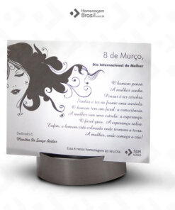Placa Com Base Expositora – Mulheres