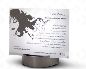 Placa Com Base Expositora – Mulheres