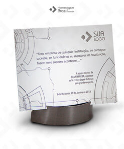 Placa Com Base Expositora – Reconhecimento