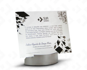 Placa Com Base Expositora – Formatura