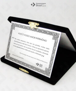 Placa Com Estojo PRIME – Institucional