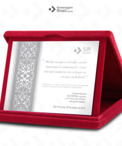 Placa Com Estojo LUXO – Premiação