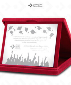 Placa Com Estojo LUXO – Formatura