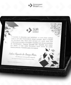 Placa Com Estojo LUXO – Formatura