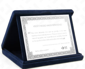 Placa Com Estojo LUXO – Institucional