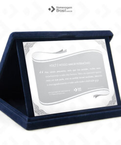 Placa Com Estojo LUXO – Institucional