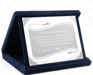 Placa Com Estojo LUXO – Institucional