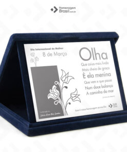 Placa Com Estojo LUXO – Mulheres