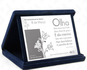 Placa Com Estojo LUXO – Mulheres