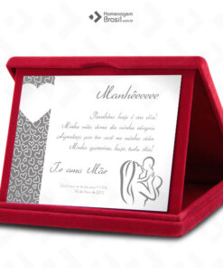 Placa Com Estojo LUXO - Mães