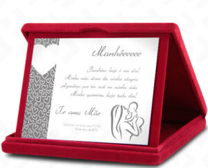 Placa Com Estojo LUXO - Mães