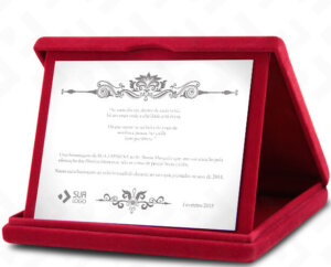 Placa Com Estojo LUXO – Agradecimento