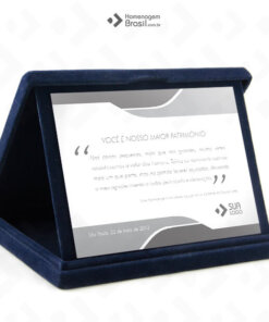 Placa Com Estojo LUXO – Reconhecimento