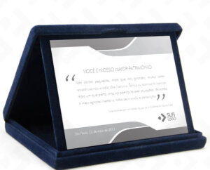 Placa Com Estojo LUXO – Reconhecimento