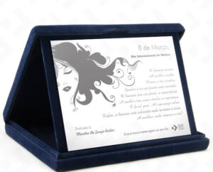 Placa Com Estojo LUXO – Mulheres