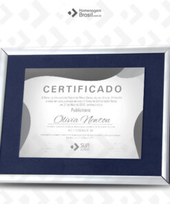 Certificados em INOX Emoldurados