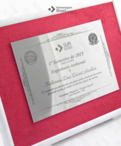 Certificados em INOX Emoldurados