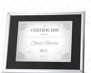 Certificados em INOX Emoldurados