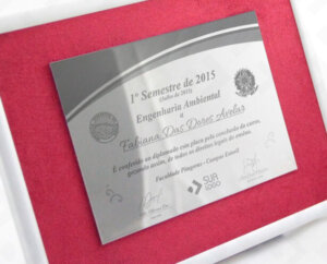Certificados em INOX Emoldurados
