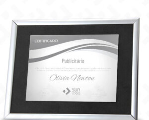 Certificados em INOX Emoldurados