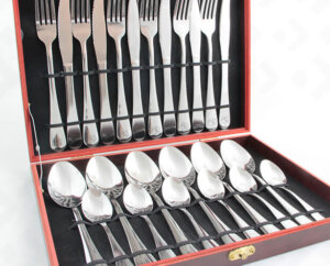 Faqueiro INOX Personalizado - 24 Peças | Casita
