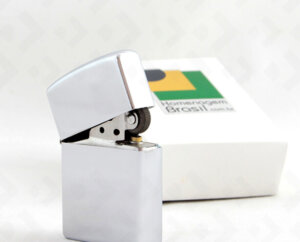 Isqueiro De Fluido - Em Metal (Tipo Zippo)