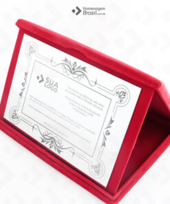 Placa Com Estojo LUXO – Agradecimento