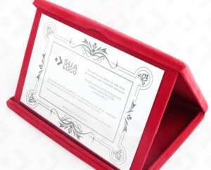 Placa Com Estojo LUXO – Agradecimento