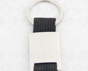 Chaveiro Metal com Nylon PRETO